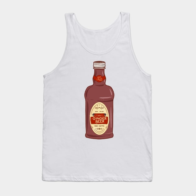 Ginger Beer Bottle Craft Tank Top by ChloesNook